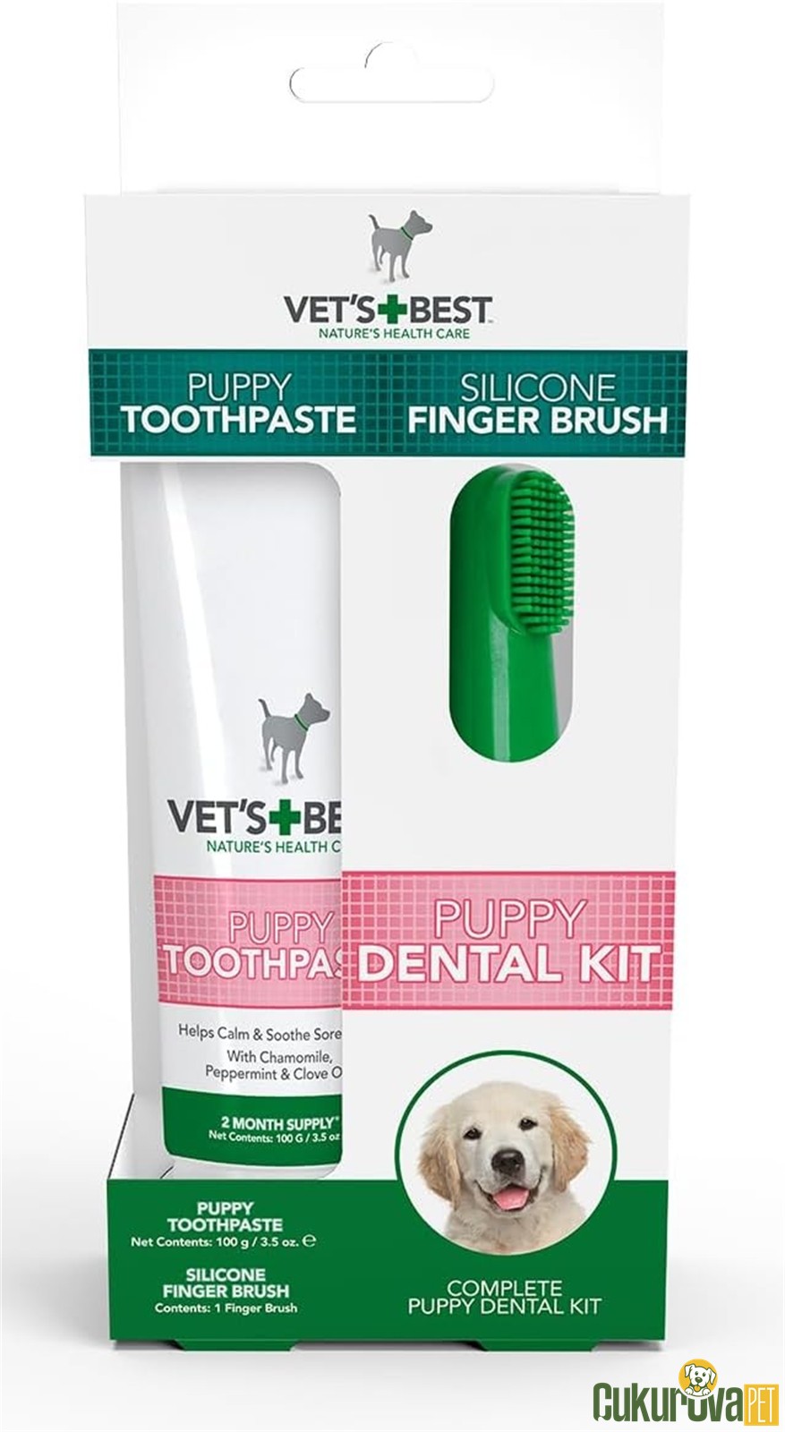 Vet's Best Puppy Dental Kit Yavru Köpek Ağız ve Diş Bakım Seti