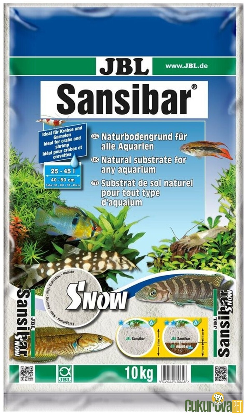 Jbl Sansibar Akvaryum Kumu Kar Beyazı 0.2 - 0.6 Mm / 10 Kg