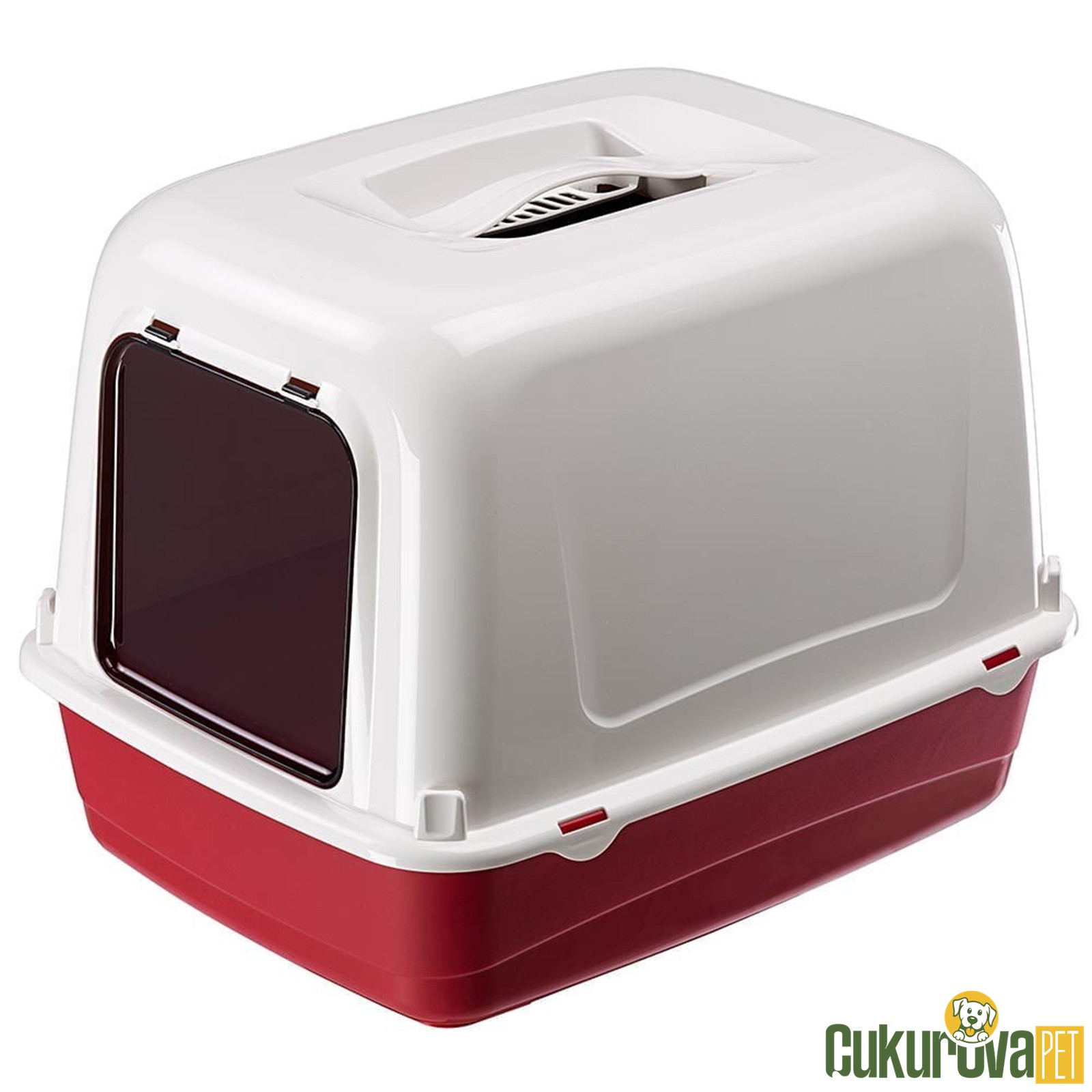 Ferplast Clear Cat 10 Kapalı Kedi Tuvaleti Karışık Renkli 47 x 36 x 35 Cm
