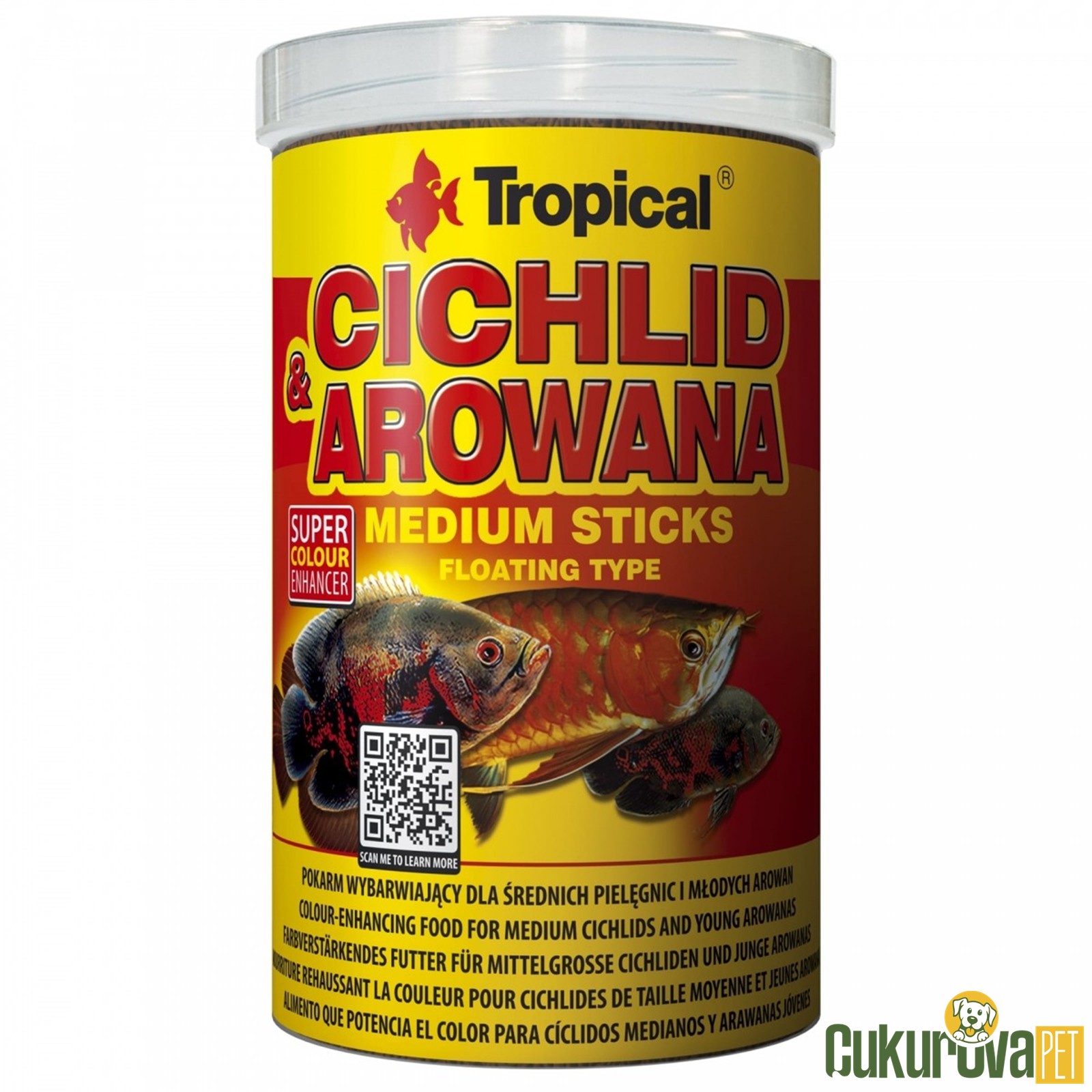 Tropical Cichlid&Arowana Medium Sticks Stick Yem 250 Ml - 90 Gr