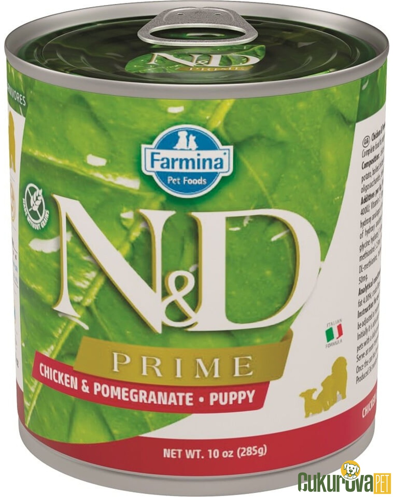 N&D Prime Puppy Tavuk ve Narlı Yavru Köpek Yaş Maması 285 Gr