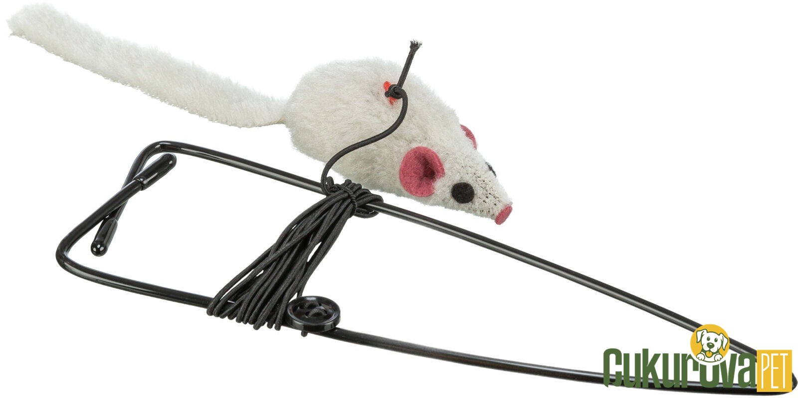 Trixie Kapı Çerçevesi İçin Asmalı Peluş Fare Kedi Oyuncağı 8 Cm - 190 Cm