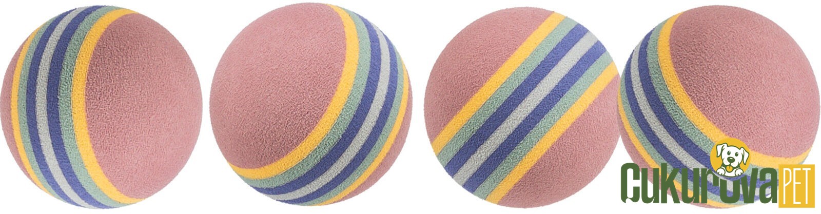 Trixie Kedi Oyuncağı Renkli Top 3.5 Cm