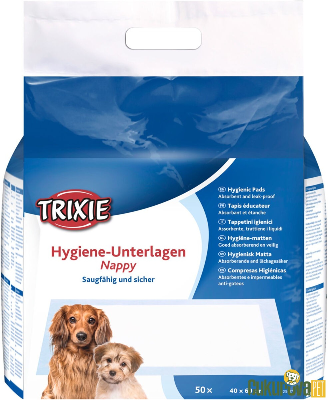 Trixie Hijyenik Tuvalet Köpek Eğitim Pedi 40 x 60 Cm / 50 Adet
