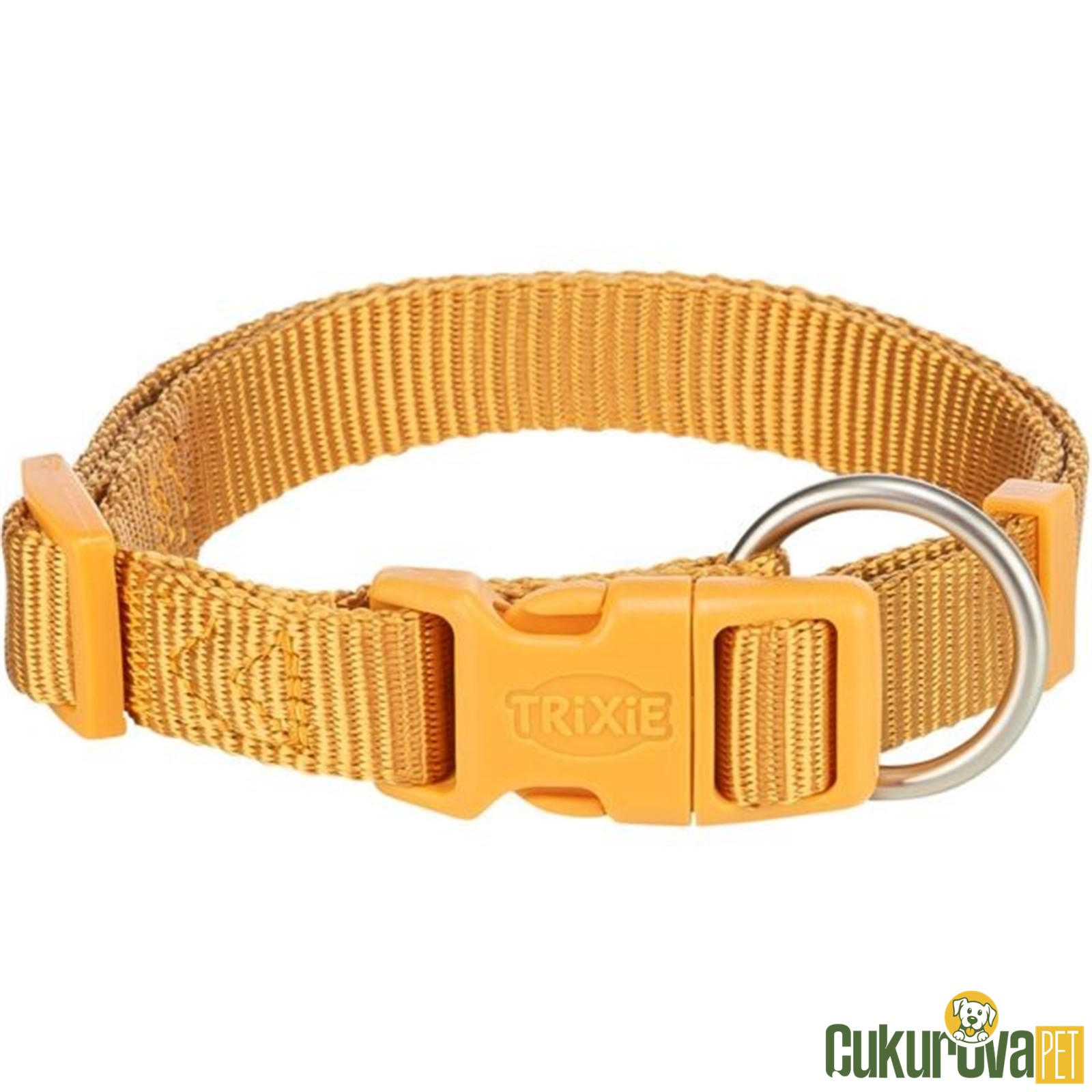 Trixie Premium Köpek Boyun Tasması M - L Hardal Sarısı - 35 x 55 Cm - 20 Mm