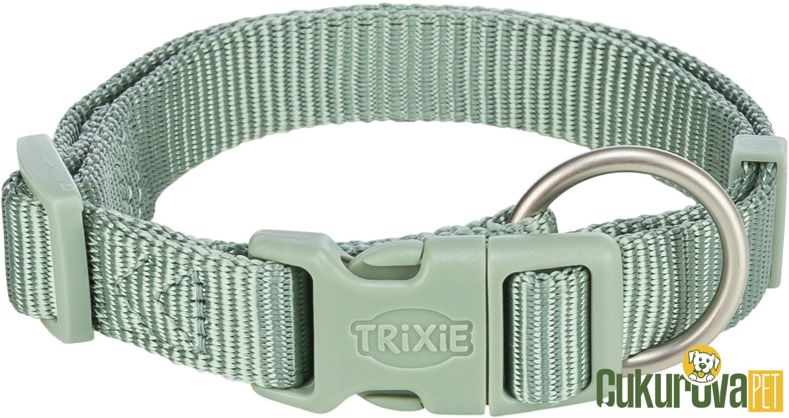 Trixie Premium Köpek Boyun Tasması S - M Adaçayı Yeşili - 30 x 45 Cm - 15 Mm