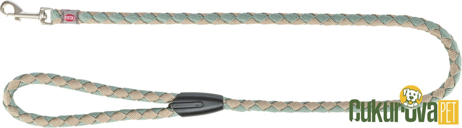 Trixie Cavo Köpek Gezdirme Kayışı L - XL, Adaçayı Yeşili - Kum Beji, 1 M x 18 Mm