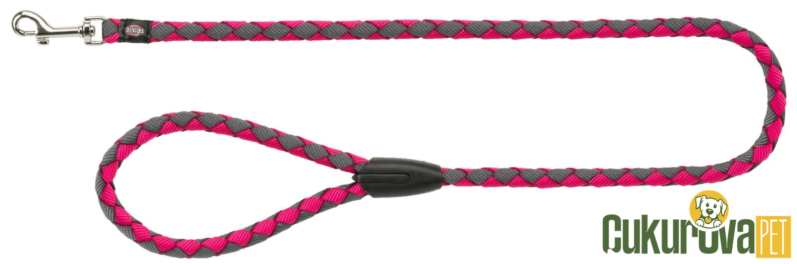 Trixie Cavo Köpek Gezdirme Kayışı L - XL, Fuşya - Gri, 1 M x 18 Mm
