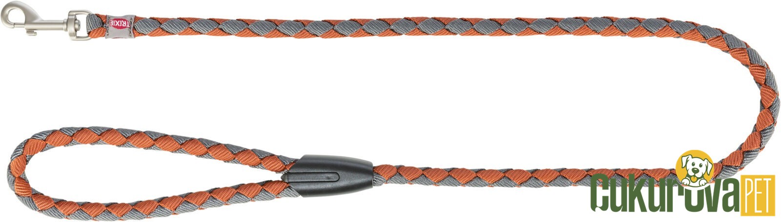 Trixie Cavo Köpek Gezdirme Kayışı L - XL, Pas Rengi - Gri, 1 M x 18 Mm