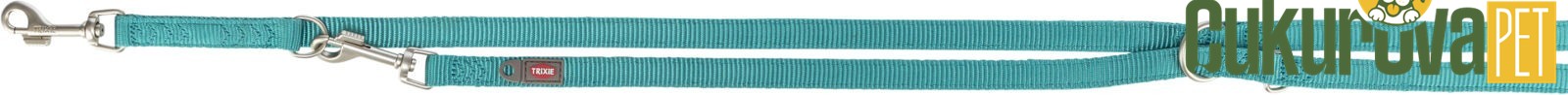 Trixie Premium Çift Katmanlı Ayarlanabilir Köpek Gezdirme Kayışı M - L, Su Yeşili, 2 M x 20 Mm