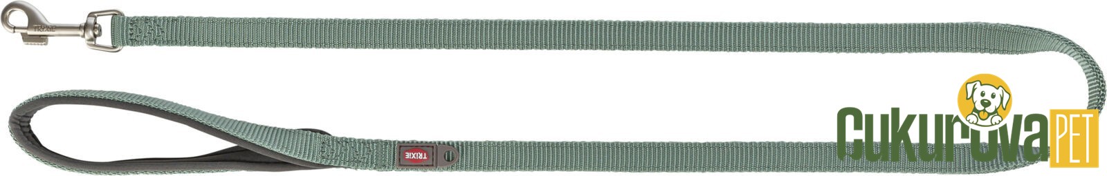 Trixie Premium Köpek Gezdirme Kayışı L - XL, Adaçayı Yeşili, 1 M x 25 Mm