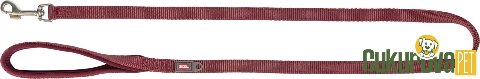 Trixie Premium Köpek Gezdirme Kayışı Xs - S, Bordo, 1.2 M - 15 Mm