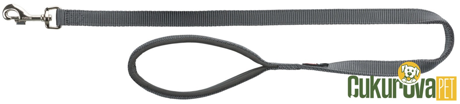Trixie Premium Köpek Gezdirme Kayışı Xs - S, Gri, 1.2 M - 15 Mm