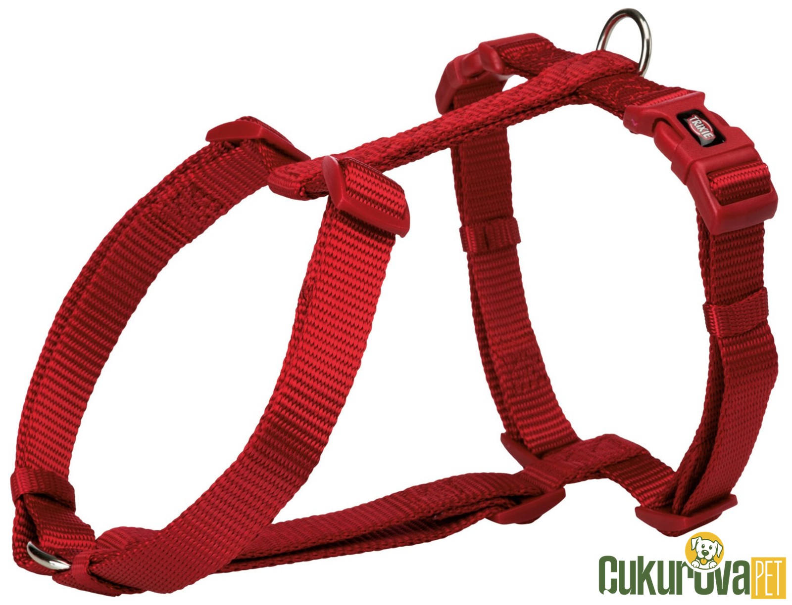 Trixie Premium H Tipi Köpek Göğüs Tasması L, Kırmızı, 60 x 87 Cm - 25 Mm