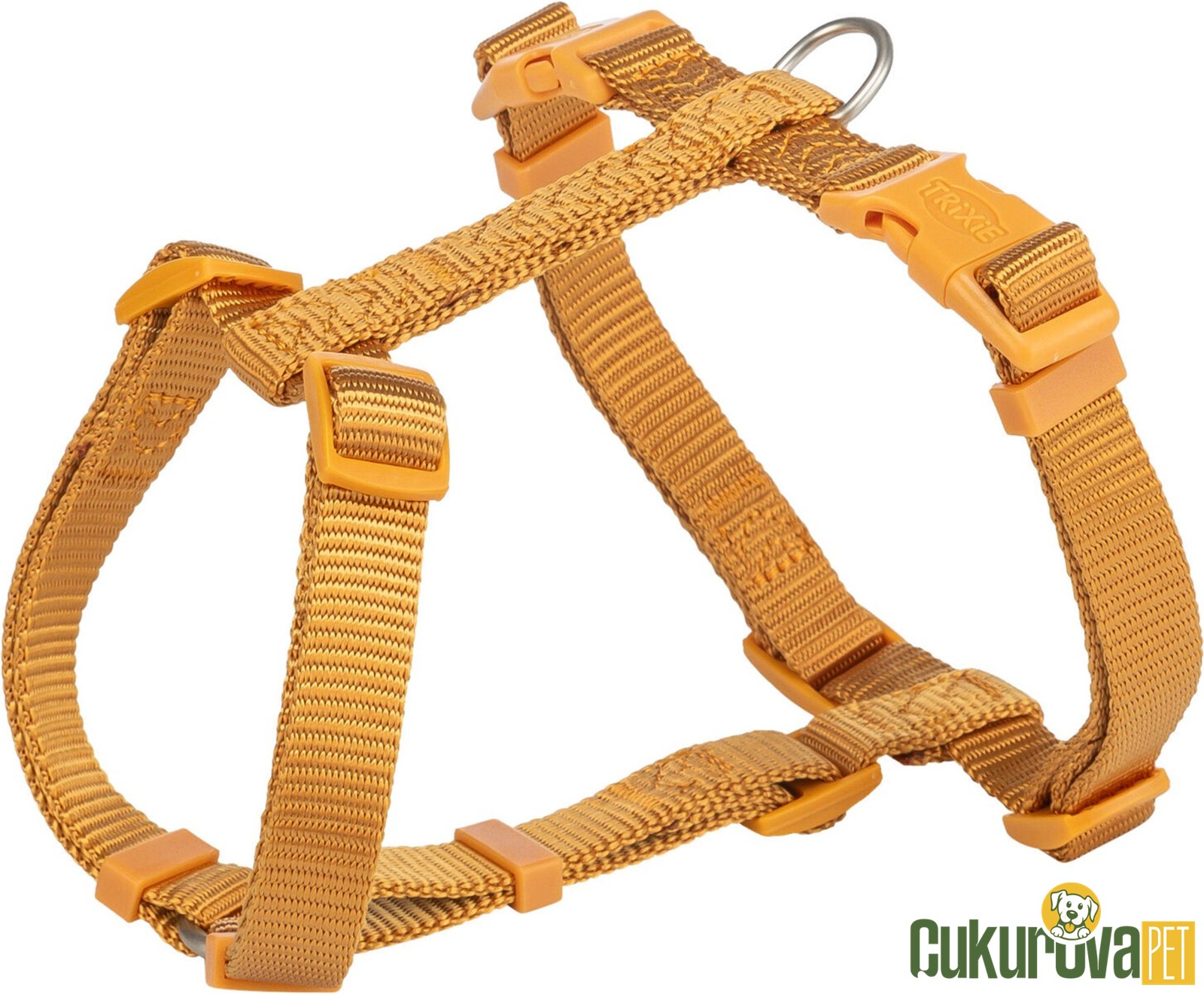 Trixie Premium H Tipi Köpek Göğüs Tasması M - L, Hardal Sarısı, 52 x 75 Cm - 20 Mm