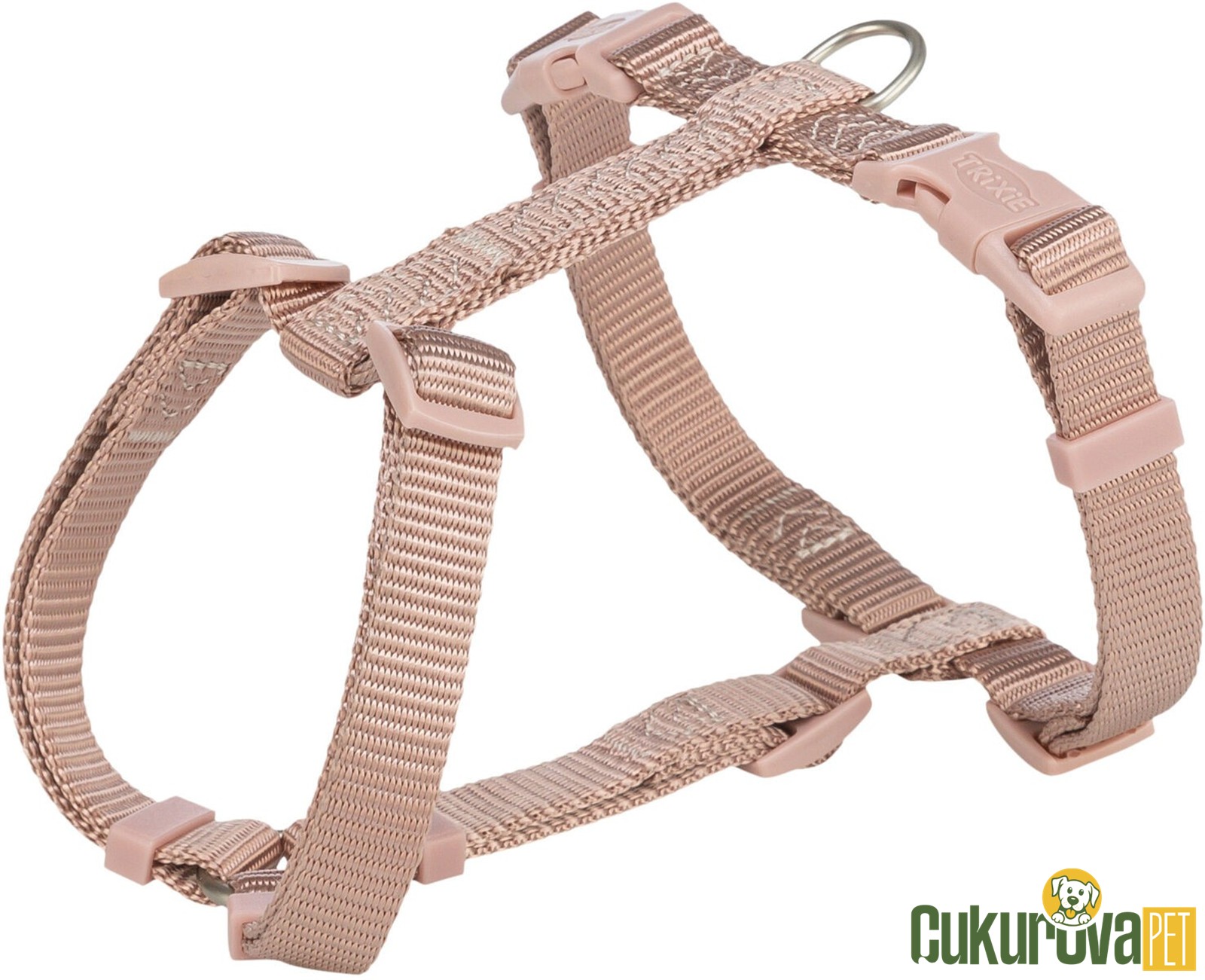 Trixie Premium H Tipi Köpek Göğüs Tasması M - L, Pudra Pembesi, 52 x 75 Cm - 20 Mm
