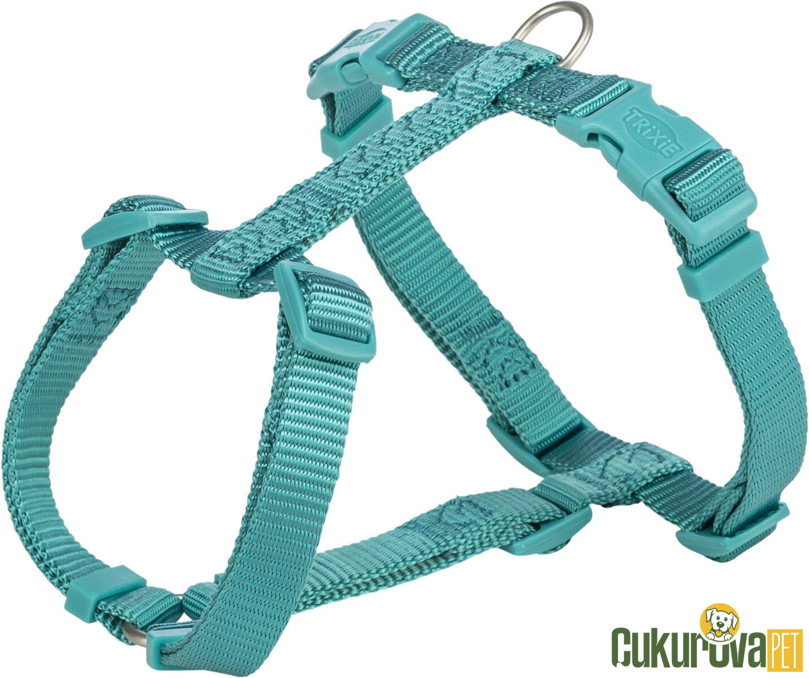 Trixie Premium H Tipi Köpek Göğüs Tasması M - L, Su Yeşili, 52 x 75 Cm - 20 Mm