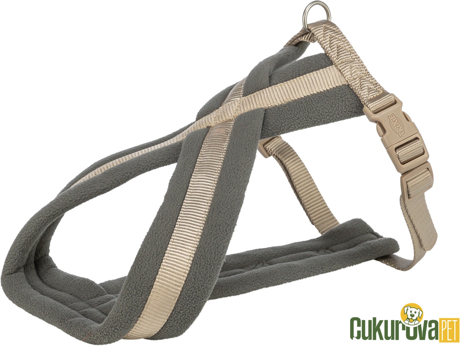 Trixie Premium Yürüyüş Köpek Göğüs Tasması L, Kum Beji, 60 x 100 Cm - 25 Mm