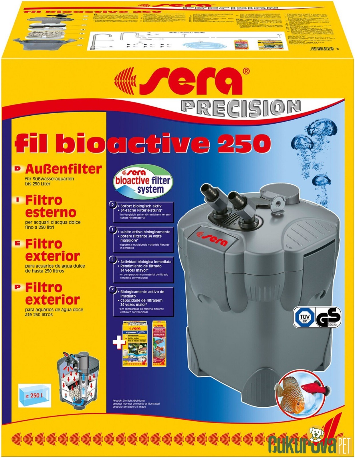 Sera Fil Bioactive 250 Akvaryum Dış Filtre