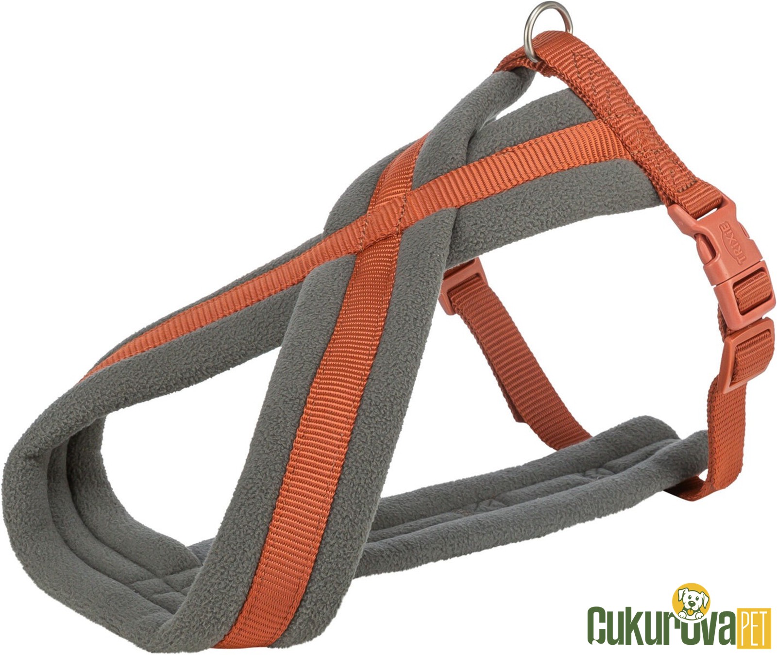 Trixie Premium Yürüyüş Köpek Göğüs Tasması L, Pas Rengi, 60 x 100 Cm - 25 Mm