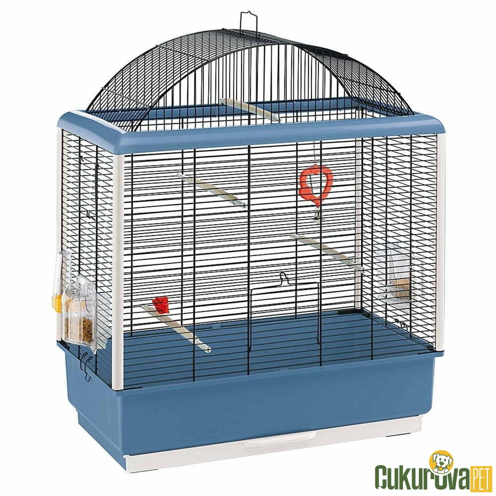 Ferplast Palladio 4 Kuş Kafesi Mavi - 59 x 33 x 69 Cm