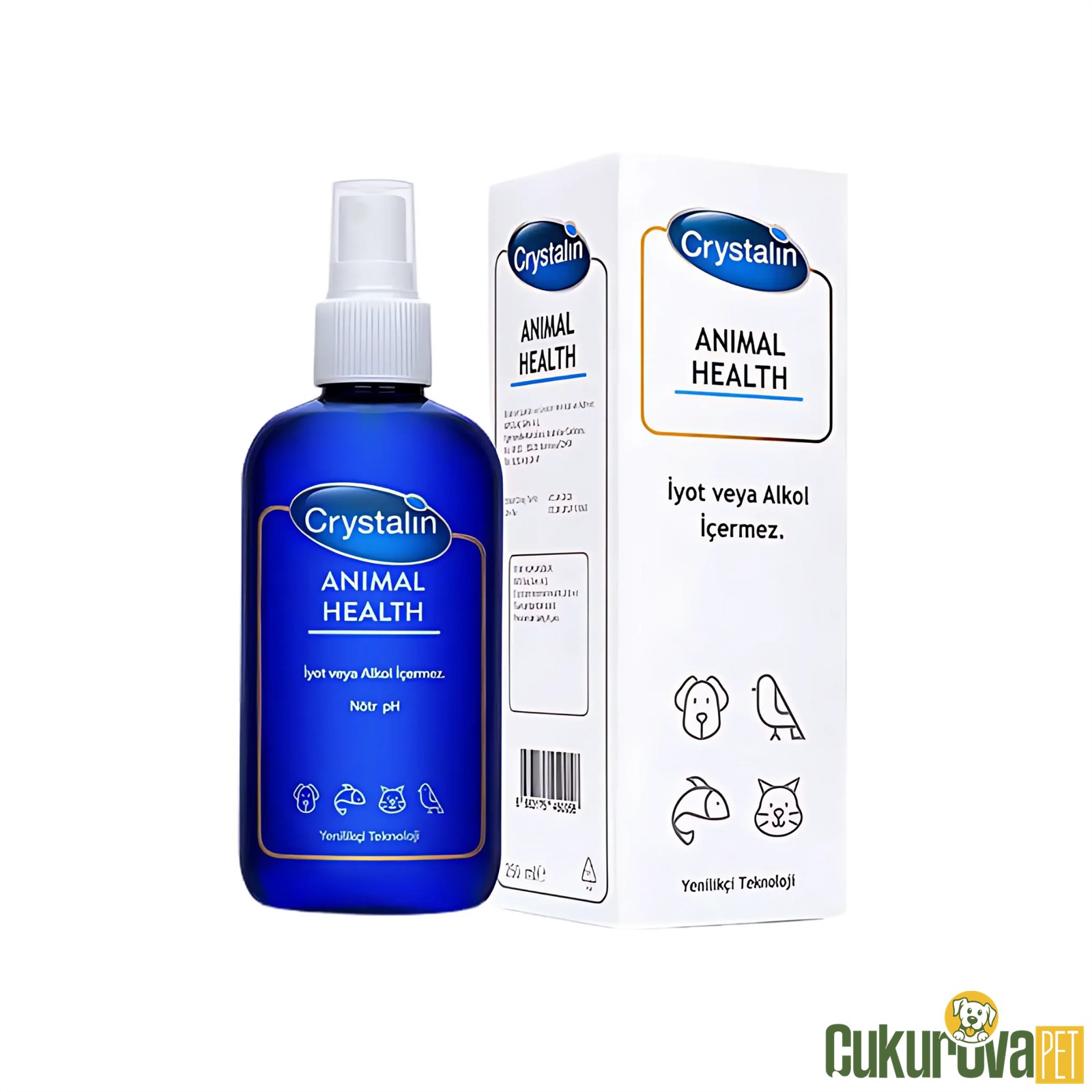 Crystalin Pet Göz, Kulak Ve Ağız Bakım Solüsyonu 250 Ml