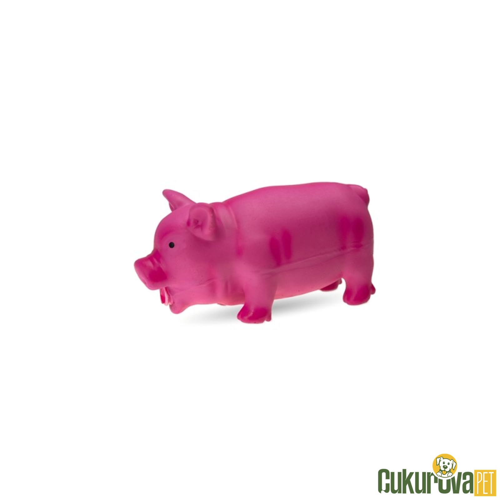 Karlie Lateks Domuz Sesli Oyuncak Pembe - 22 x 10 Cm