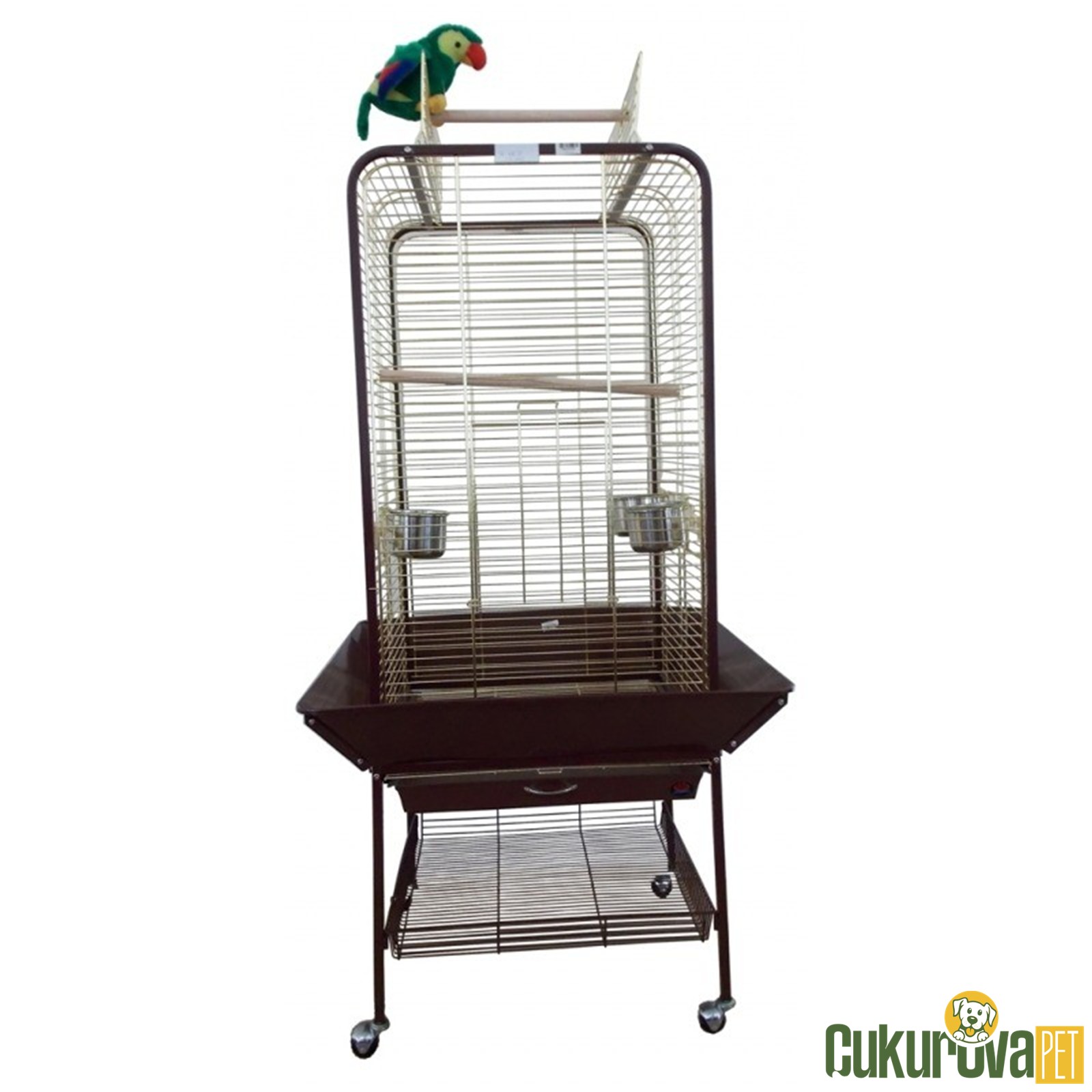 Dayang A16 Papağan Ayaklı Eğitim Kafesi 59 x 59 x 152 Cm