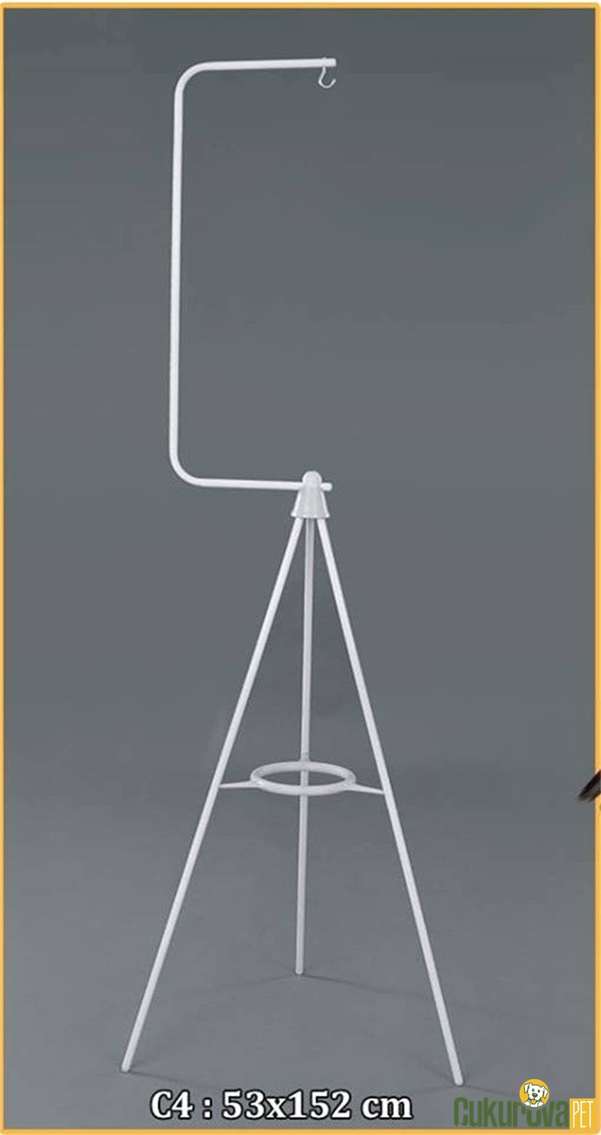 Dayang Kafes Ayaklığı Beyaz - 53 x 152 Cm