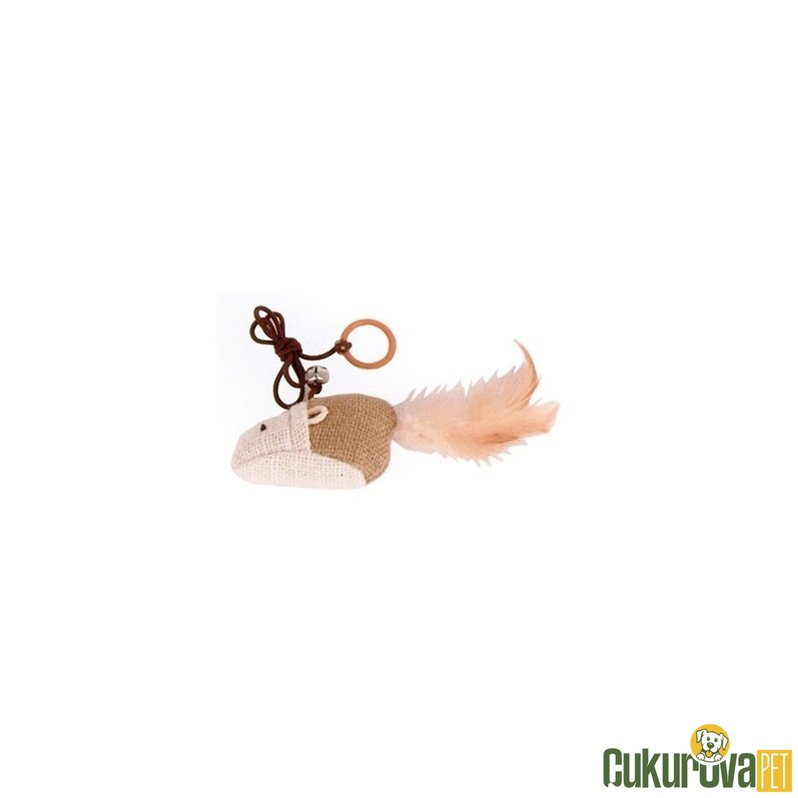 Eastland Parmak Oltası Hasır Fare Kedi Oyuncağı 10 Cm