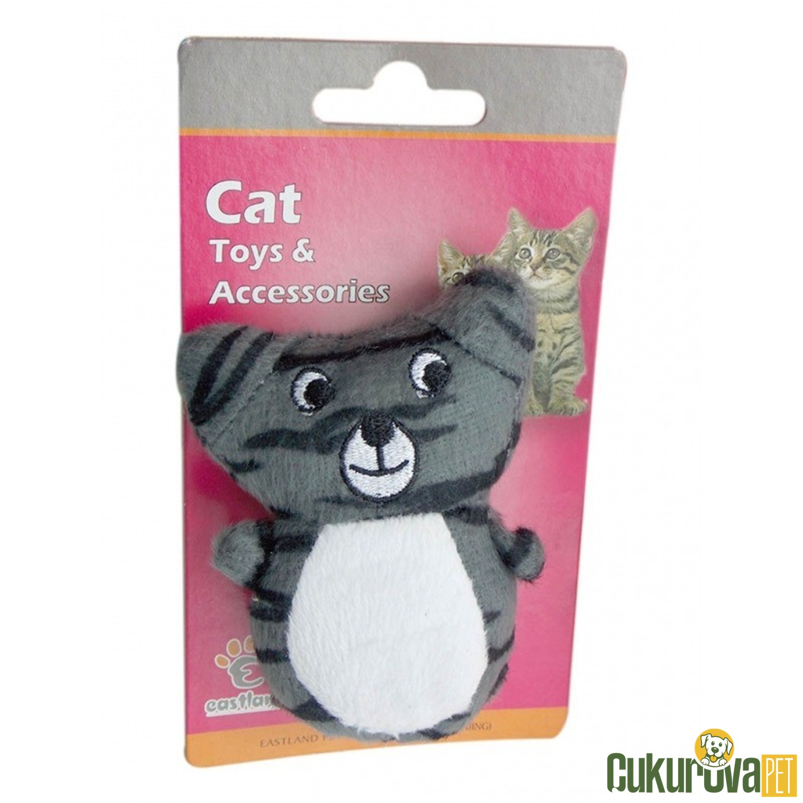 Eastland Hışırtılı Catnipli Kaplan Kedi Oyuncağı 9 x 5 Cm