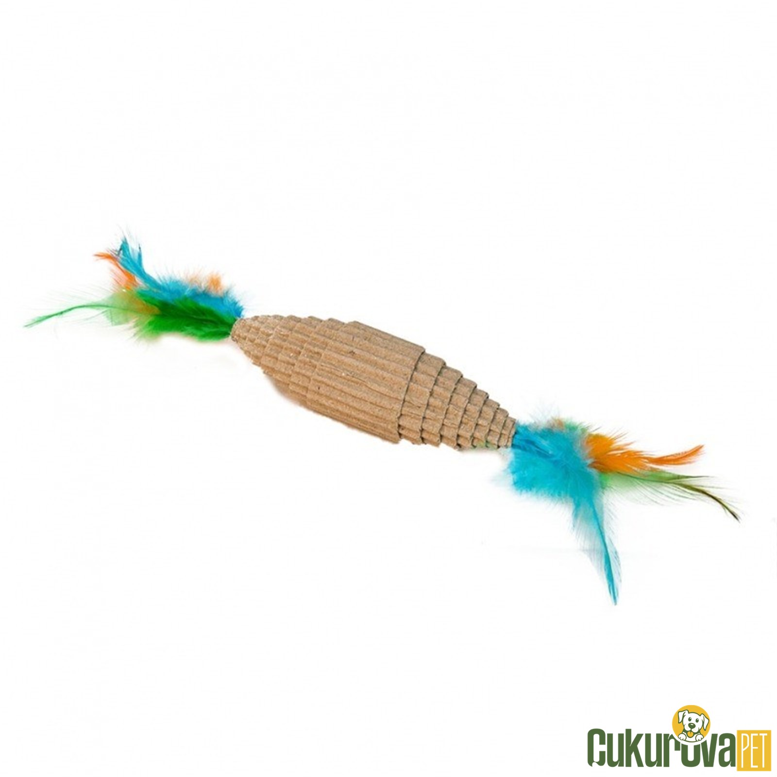 Eastland Tüylü Karton Kedi Oyuncağı 10 x 3 Cm