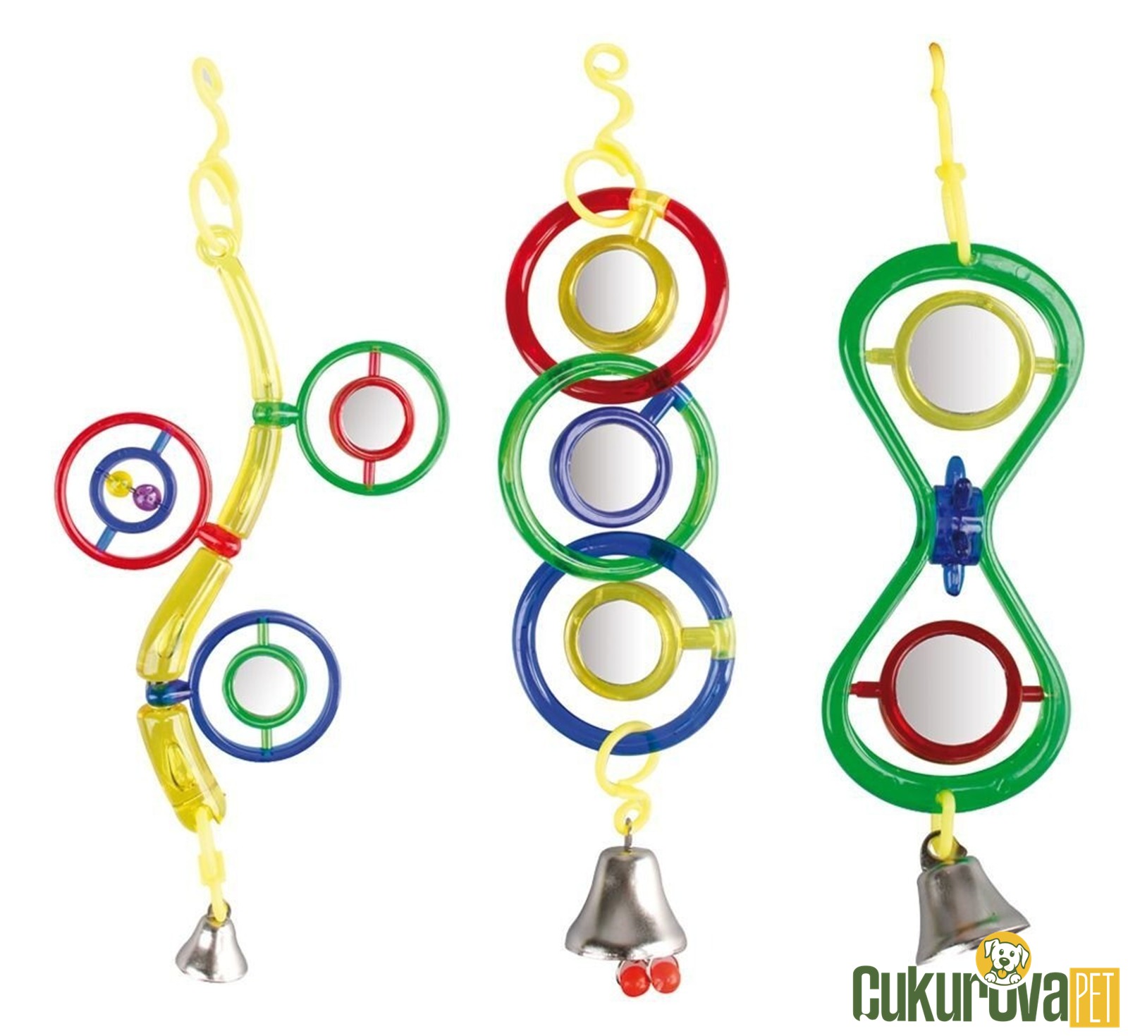 Karlie Aynalı Kuş Oyuncağı 5 - 15 Cm