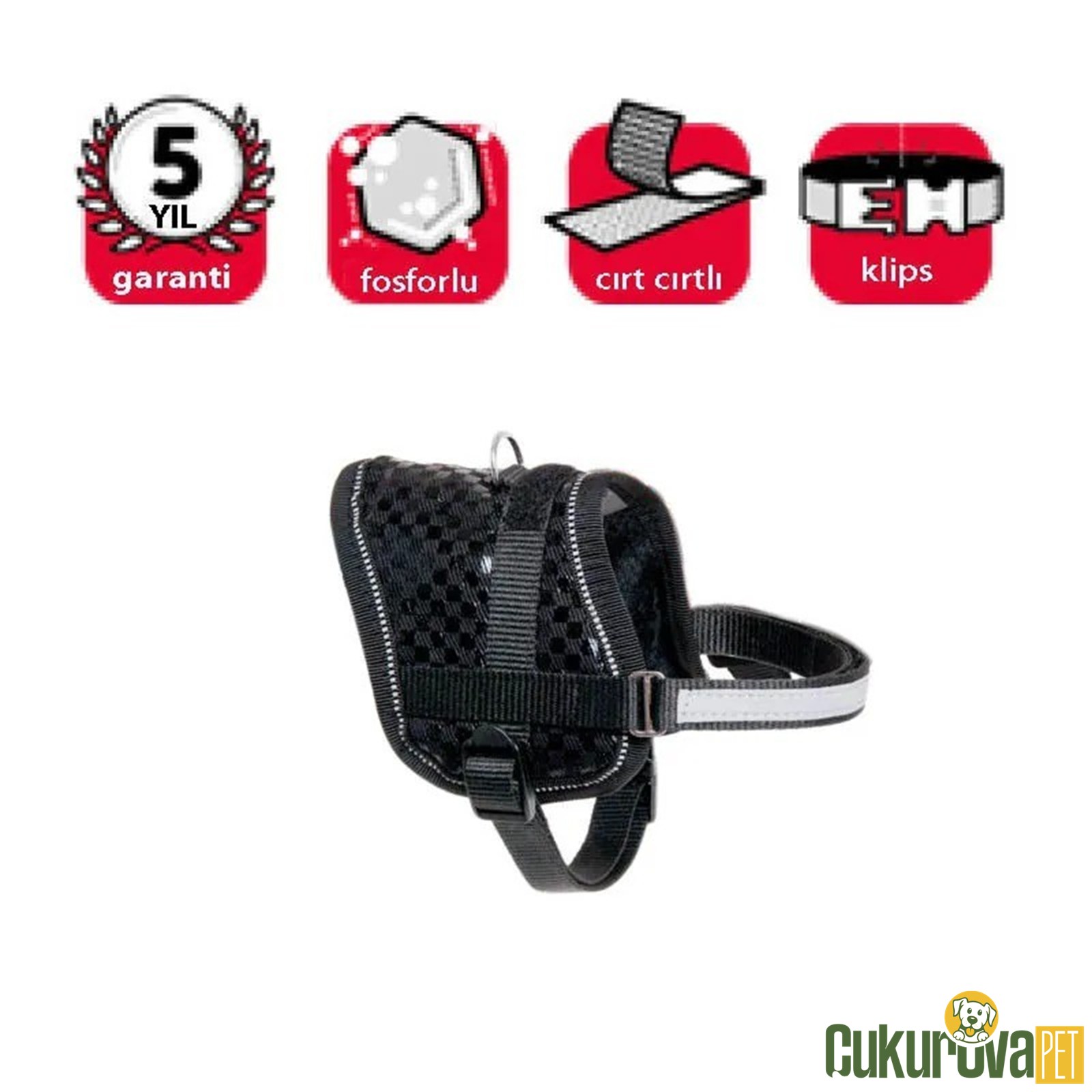 Karlie Reflektörlü Köpek Göğüs Tasması S - 36 - 46 Cm