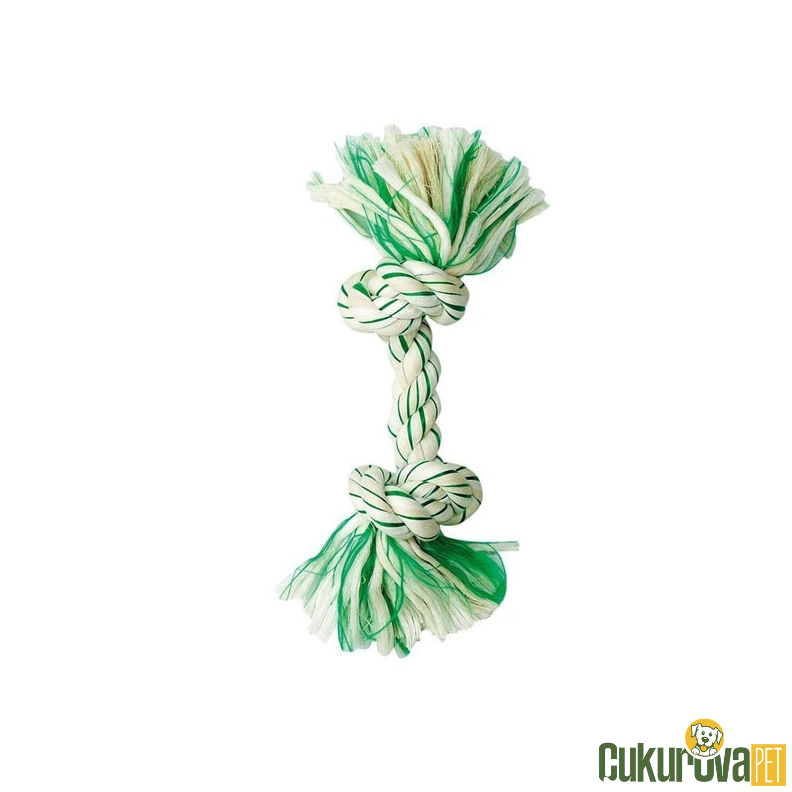 Karlie Köpek Diş Ve Stres İpi Naneli Beyaz Yeşil - 26 Cm