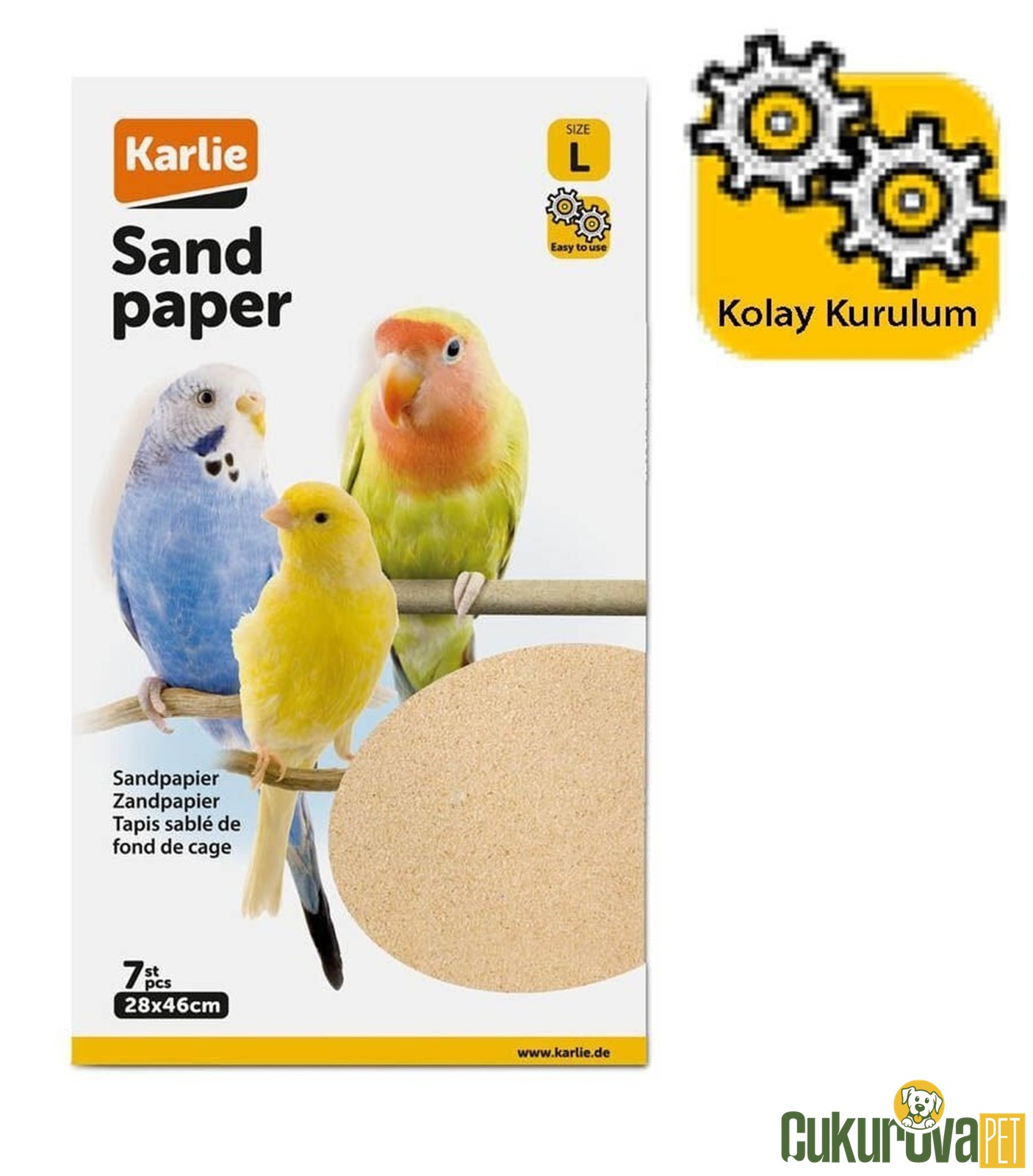 Karlie Kumlu Kuş Kafes Altlığı L - 28 x 46 Cm