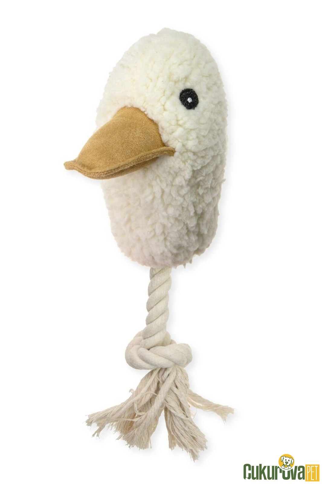Karlie İpli Peluş Ördek Köpek Oyuncağı 28 Cm