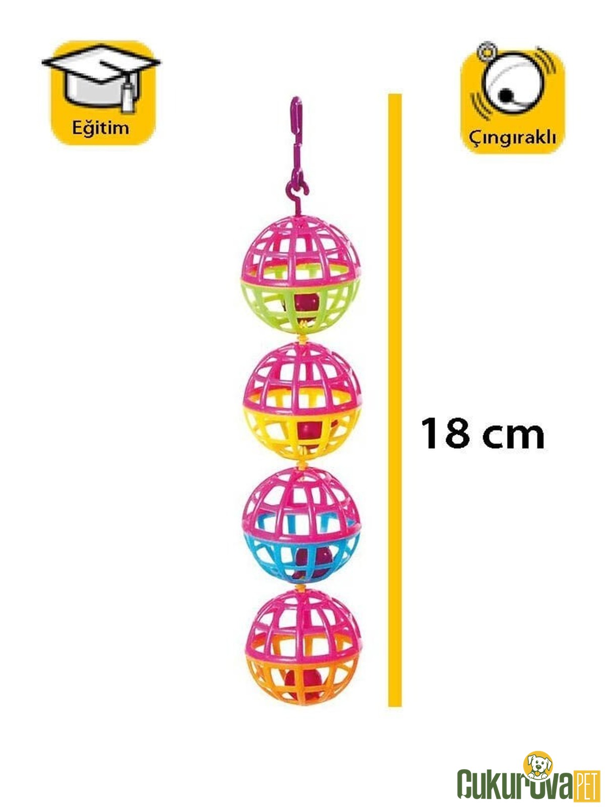 Karlie Plastik Kuş Oyuncağı 18 Cm