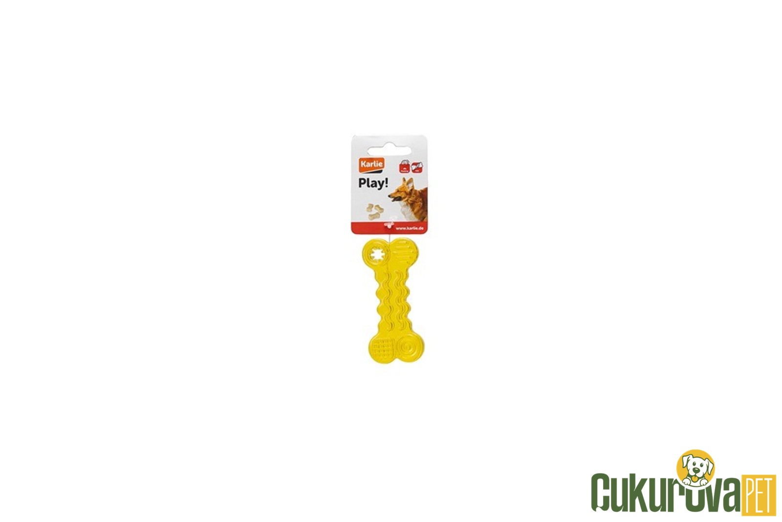 Karlie Plastik Diş Kaşıma Kemik Köpek Oyuncağı 10 x 4 x 1 Cm