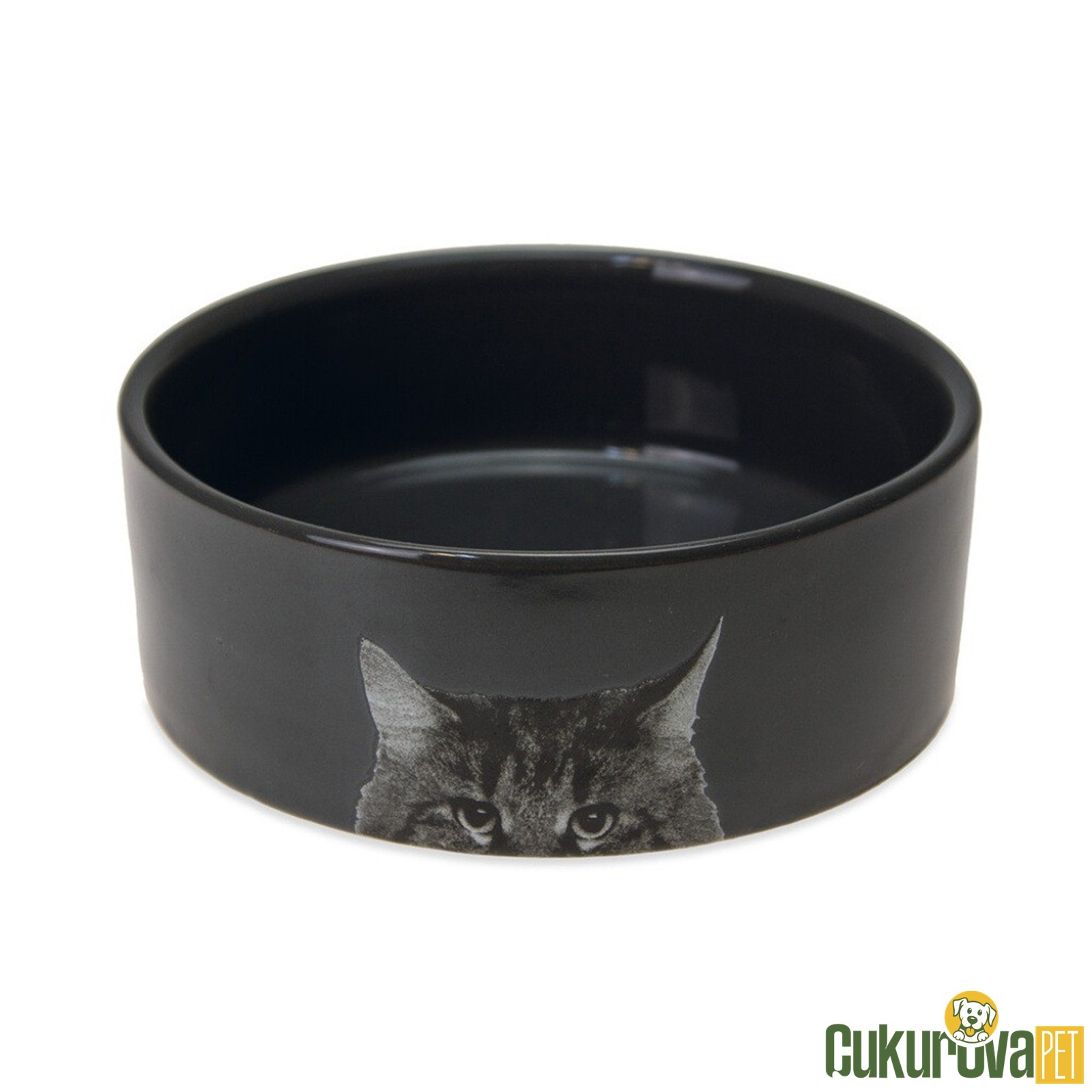 Karlie Seramik Kedi Mama Ve Su Kabı Antrasit - 250 Ml