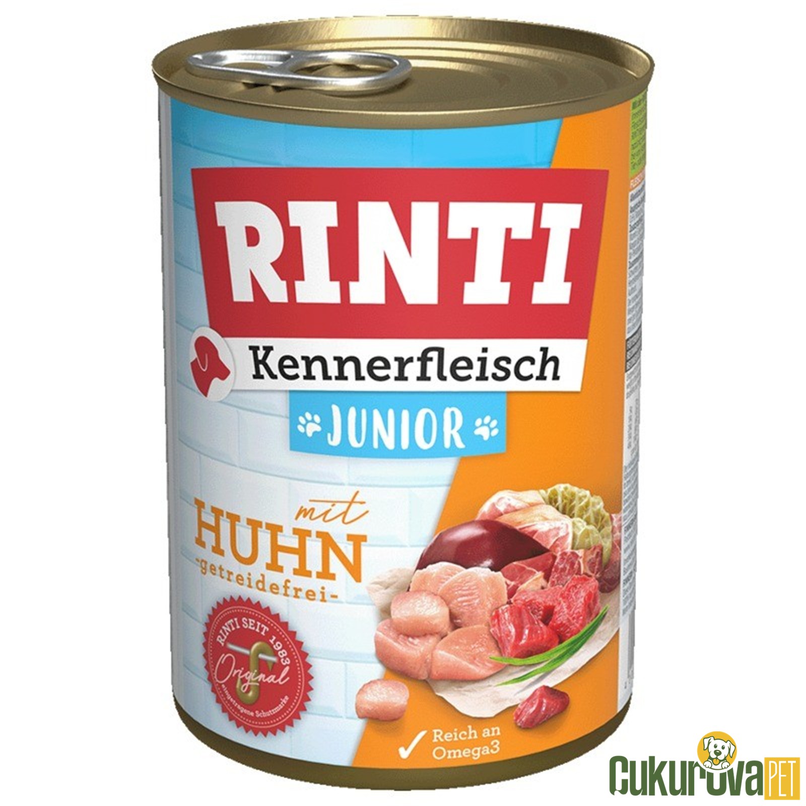 Rıntı Tavuklu Yavru Köpek Yaş Maması 400 Gr