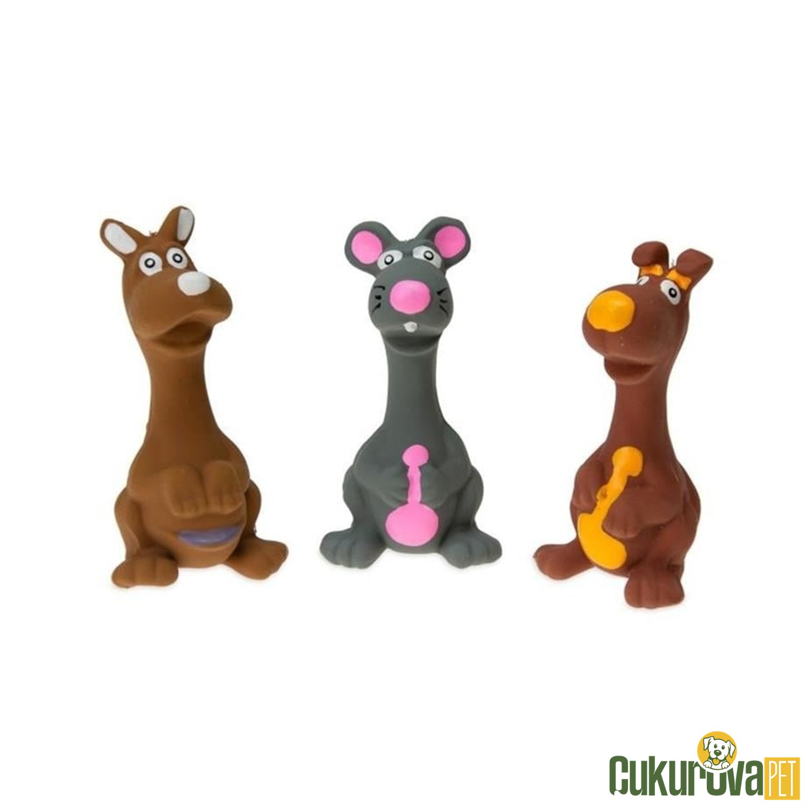 Karlie Latex Düdüklü Köpek Oyuncağı Karışık Renkli