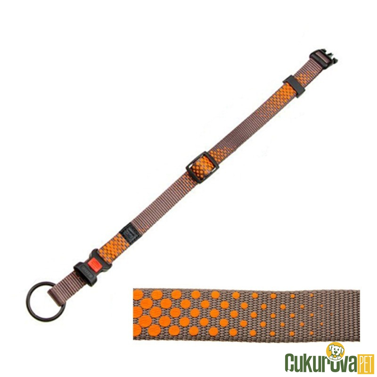 Karlie Köpek Boyun Tasması Turuncu 40 - 55 Cm x 20 Mm