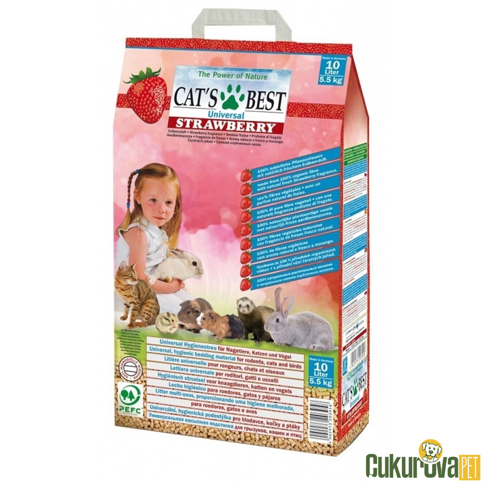 Cat's Best Universal Çilekli Taban Malzemesi 10 L - 5.5 Kg