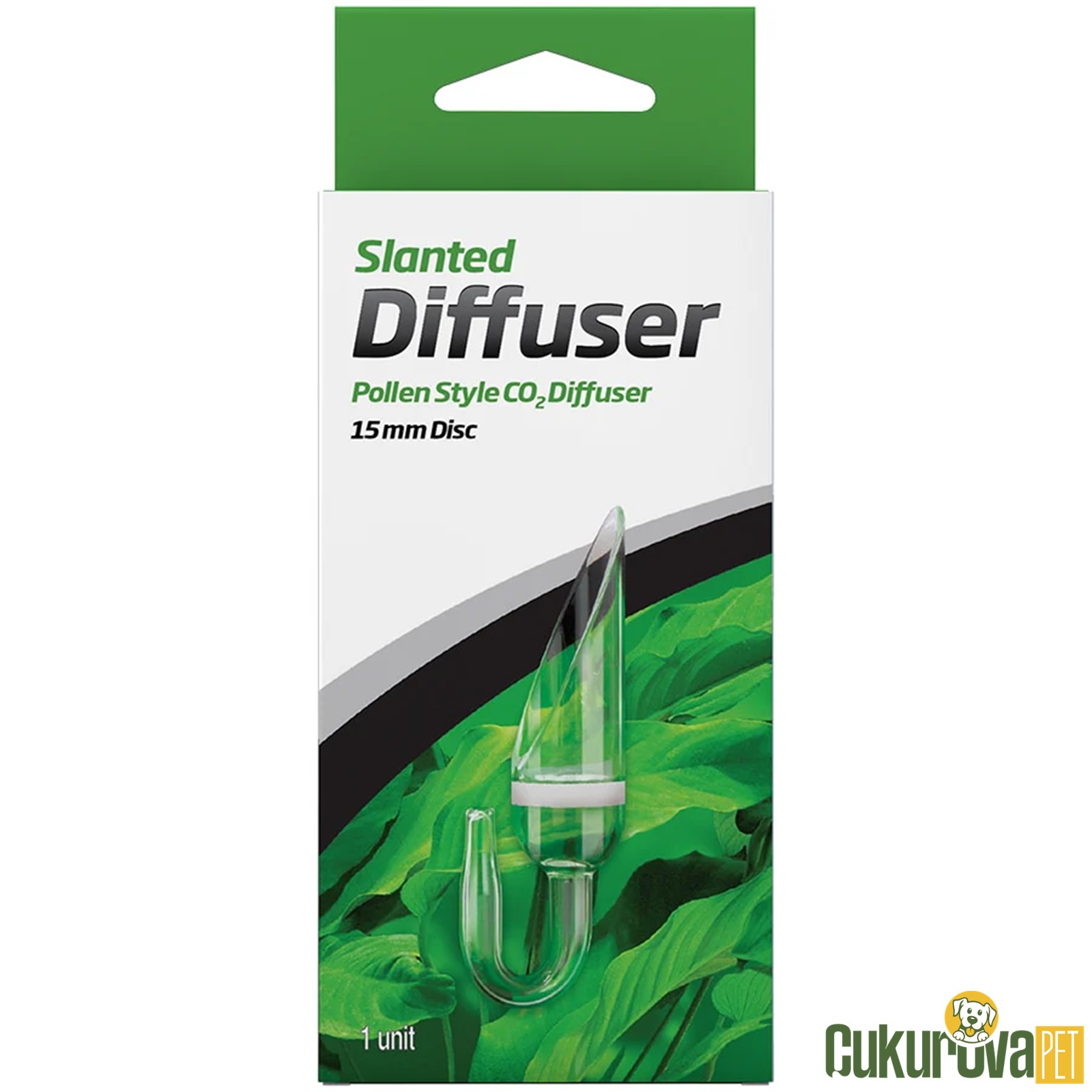 Seachem Slanted Diffuser Cam Eğimli Difüzör Bitki Co2 Aksesuarı 15 Mm