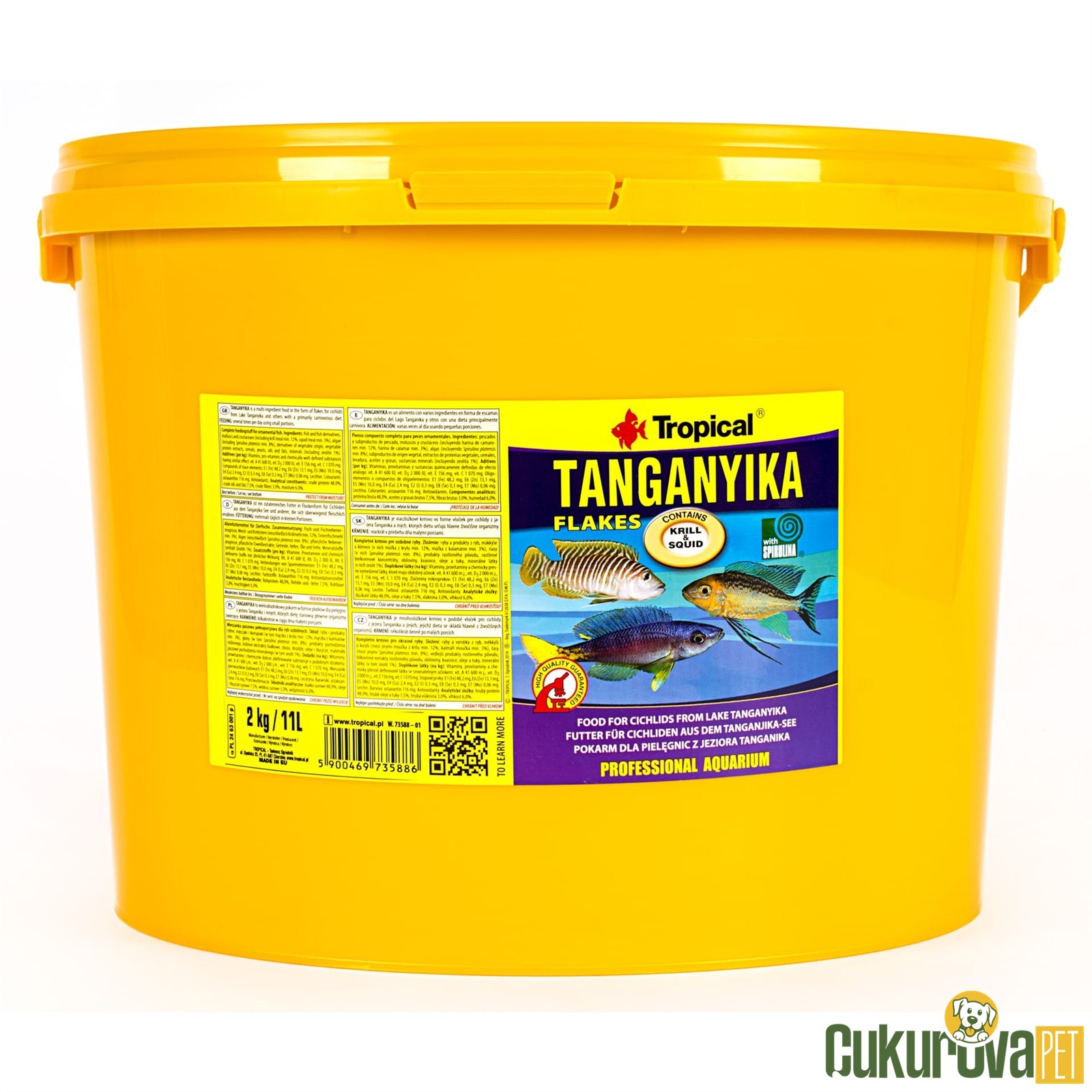 Tropical Tanganyika Flakes Pul Yemi 11 L - 2 Kg