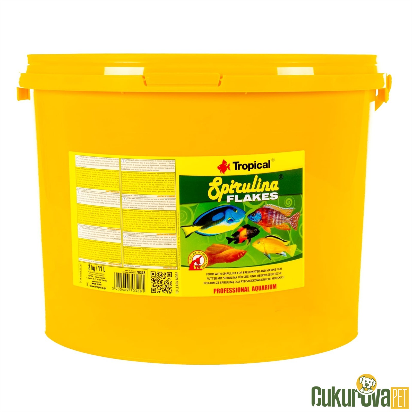 Tropical Spirulina Flakes Pul Yem 11 L - 2 Kg