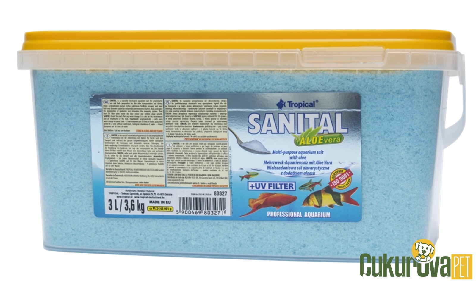 Tropical Santinal Aloe Vera Akvaryum Tuzu 3 L - 3.6 Kg