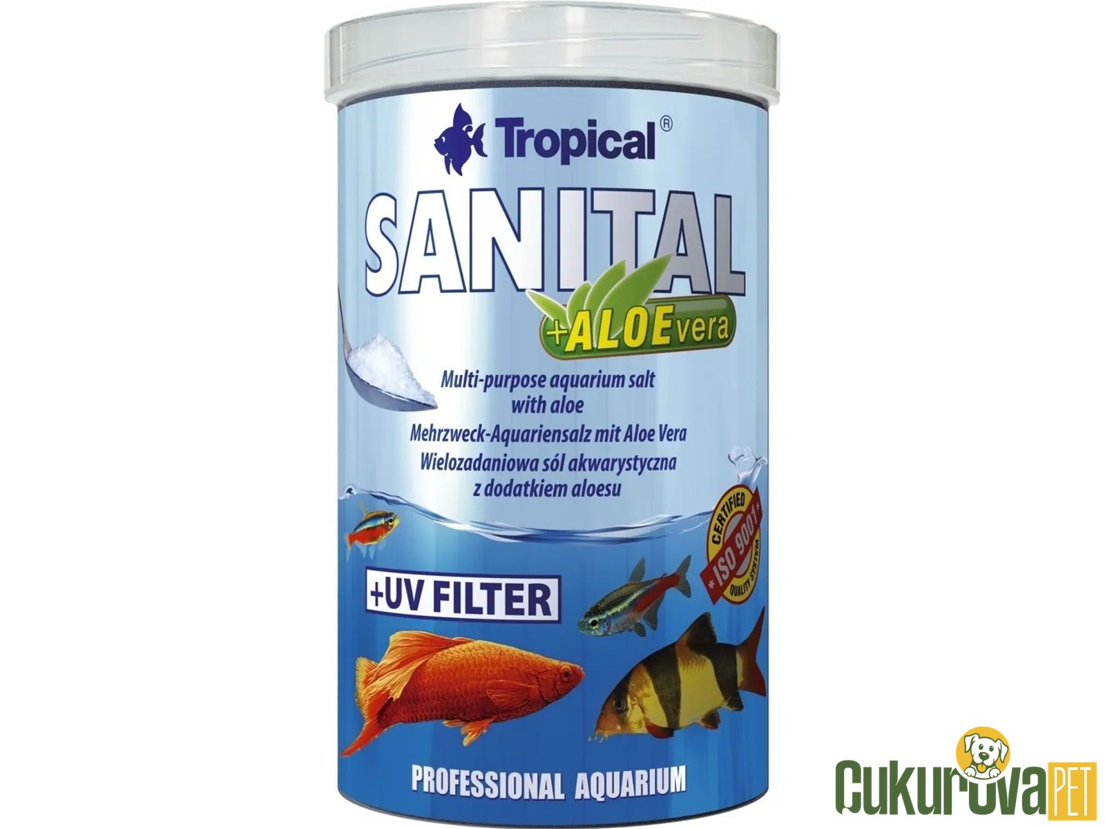 Tropical Sanital Aloe Vera Akvaryum Tuzu 100 Ml - 120 Gr