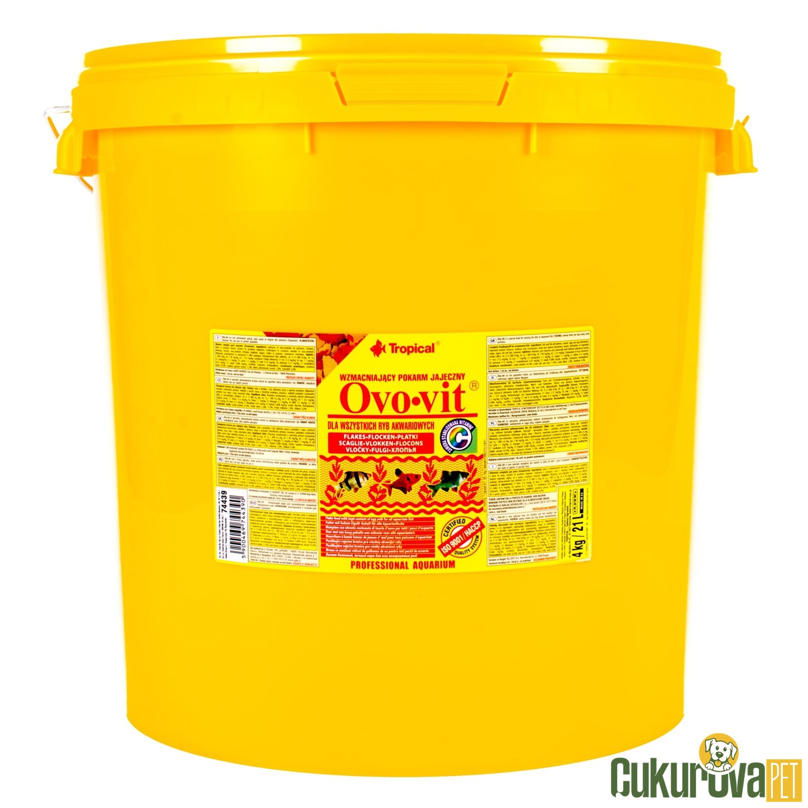 Tropical Ovo-vit Flakes Pul Yem 21 L - 4 Kg
